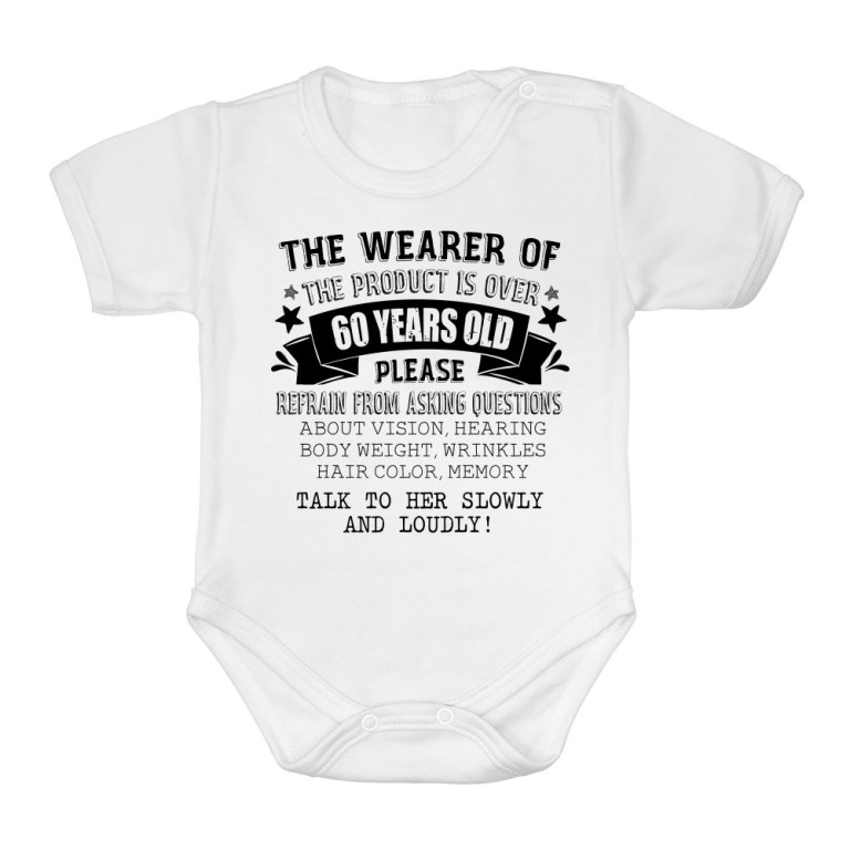 The person wearing this is older than 60