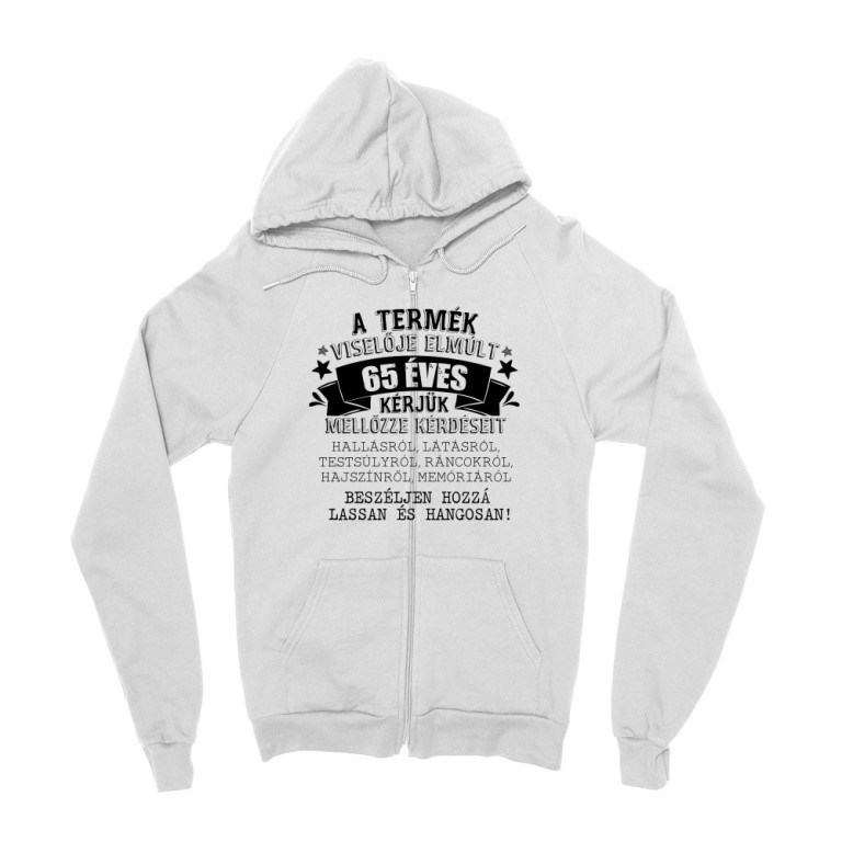A termék viselője elmúlt 65
