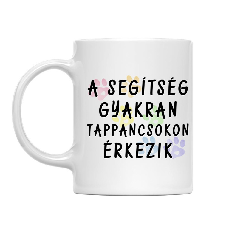 A segítség gyakran tappancsokon érkezik - Bögre
