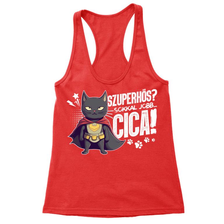 Szuperhős? - cica - Női Trikó