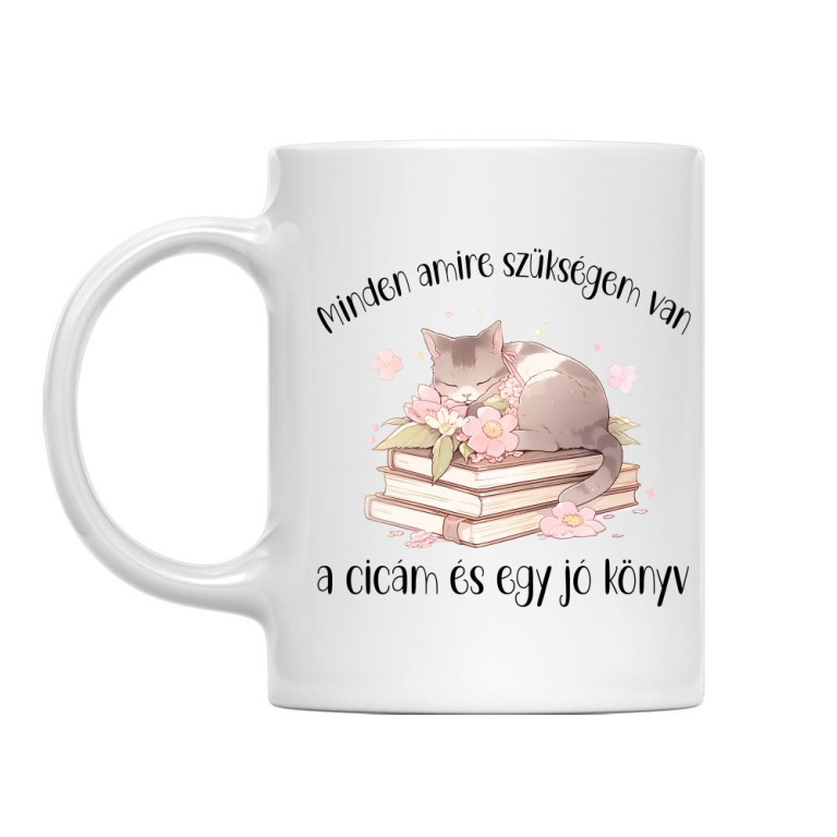 Cica és könyv
