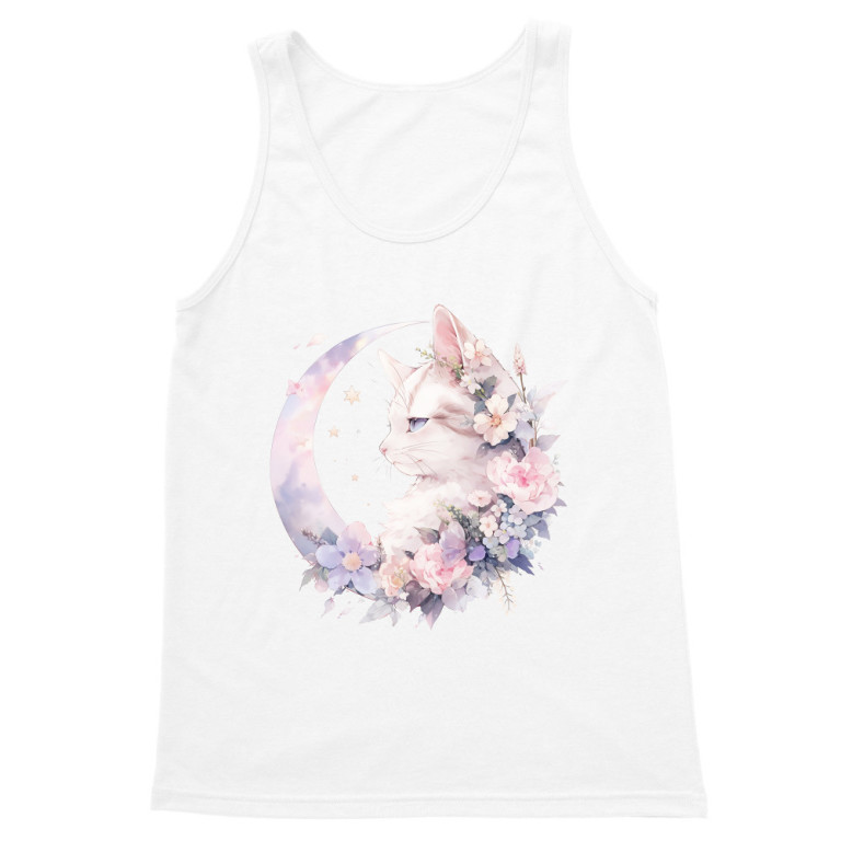 Cat and moon