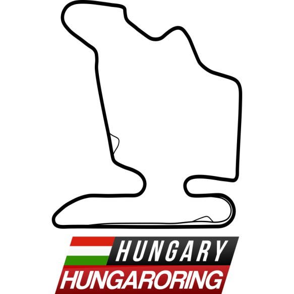Hungaroring map Forma 1 Forma 1 Forma 1 Pólók, Pulóverek, Bögrék - Járművek