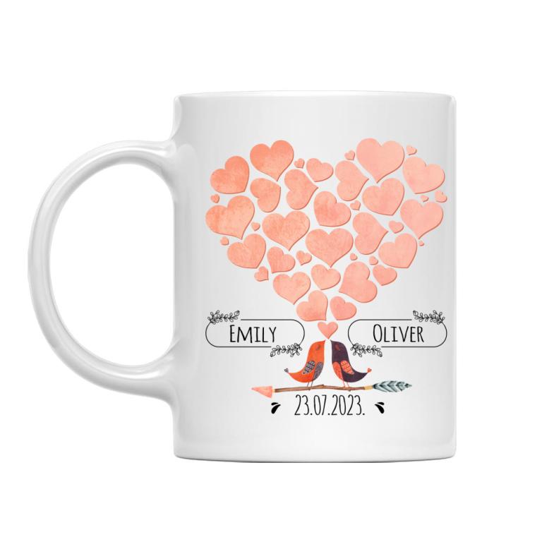 Unique wedding guestbook - Bird love