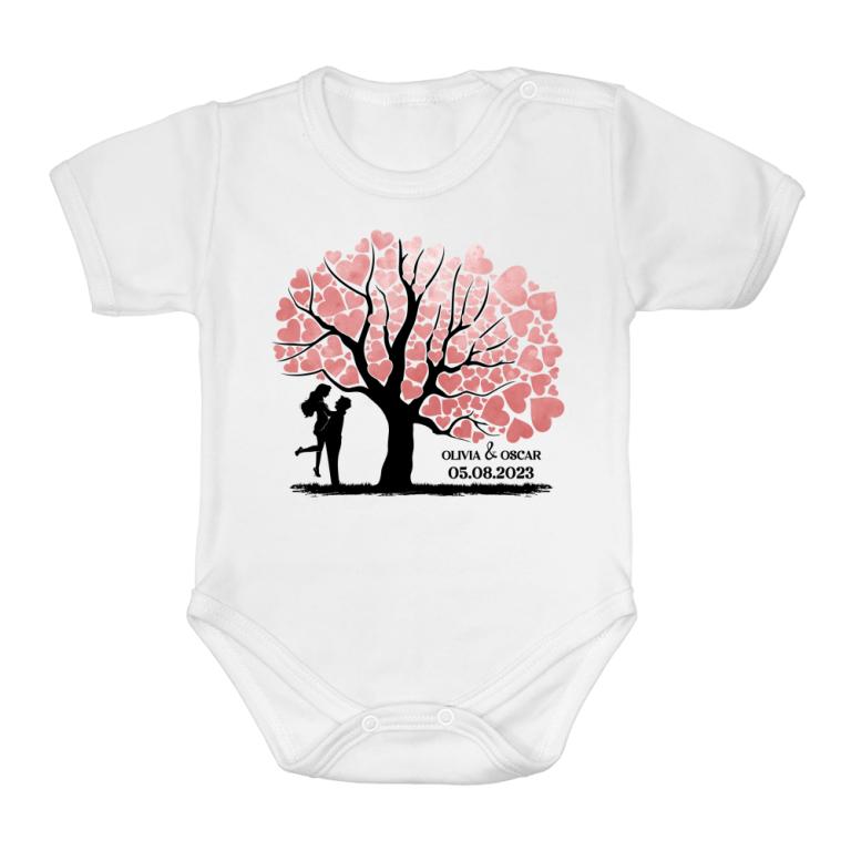 Unique wedding guestbook - Love silhouette