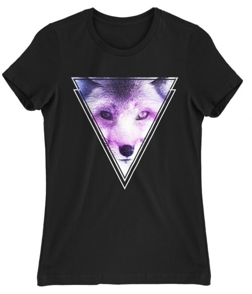 Galaxy geometric fox Rókás Női Póló - Rókás