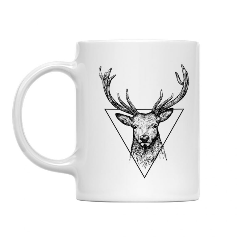 Deer in triangle