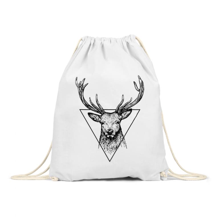 Deer in triangle