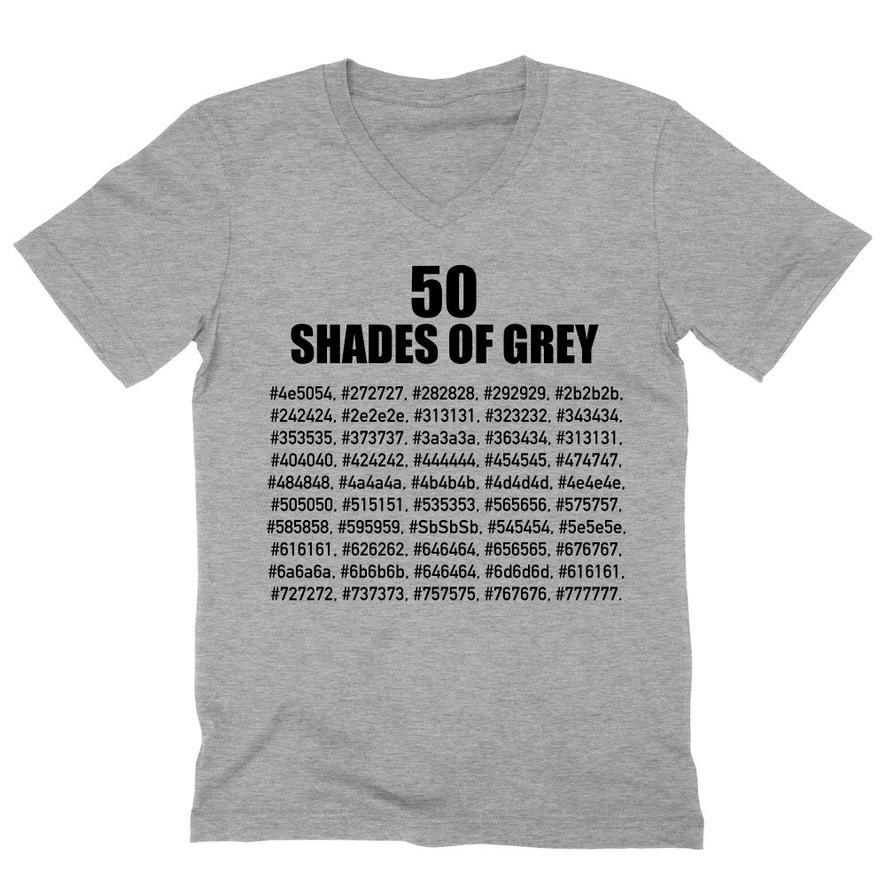 50 shade of grey Férfi V-nyakú Póló