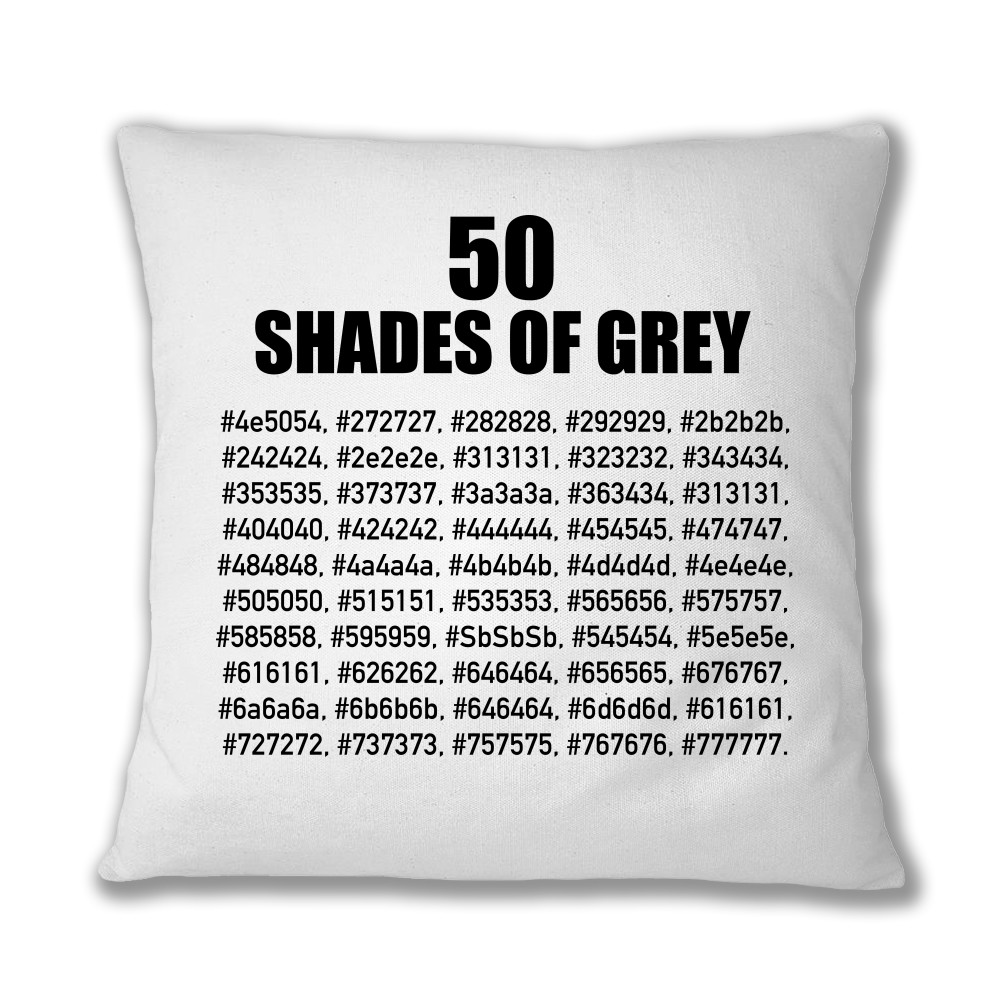 50 shade of grey Párnahuzat