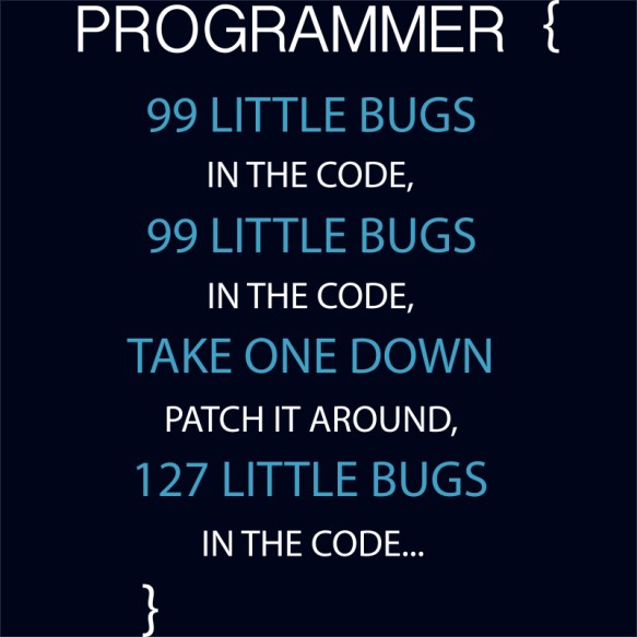 99 little bugs Irodai Pólók, Pulóverek, Bögrék - Programozó