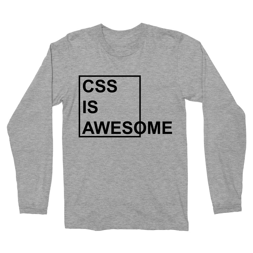 CSS is awesome Férfi Hosszúujjú Póló
