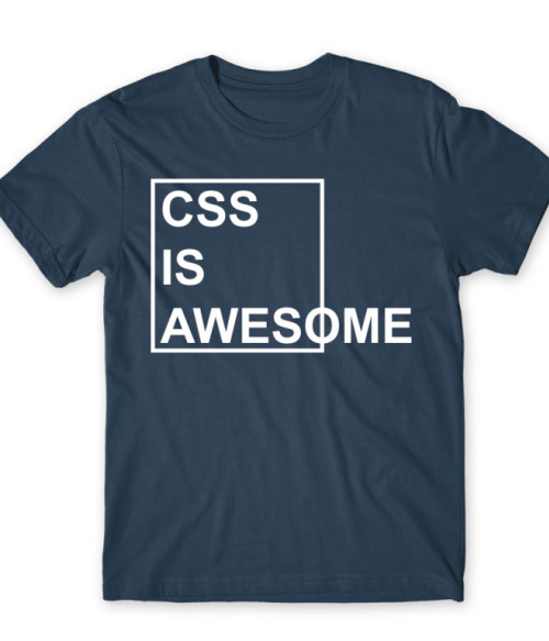 CSS is awesome Irodai Férfi Póló - Programozó