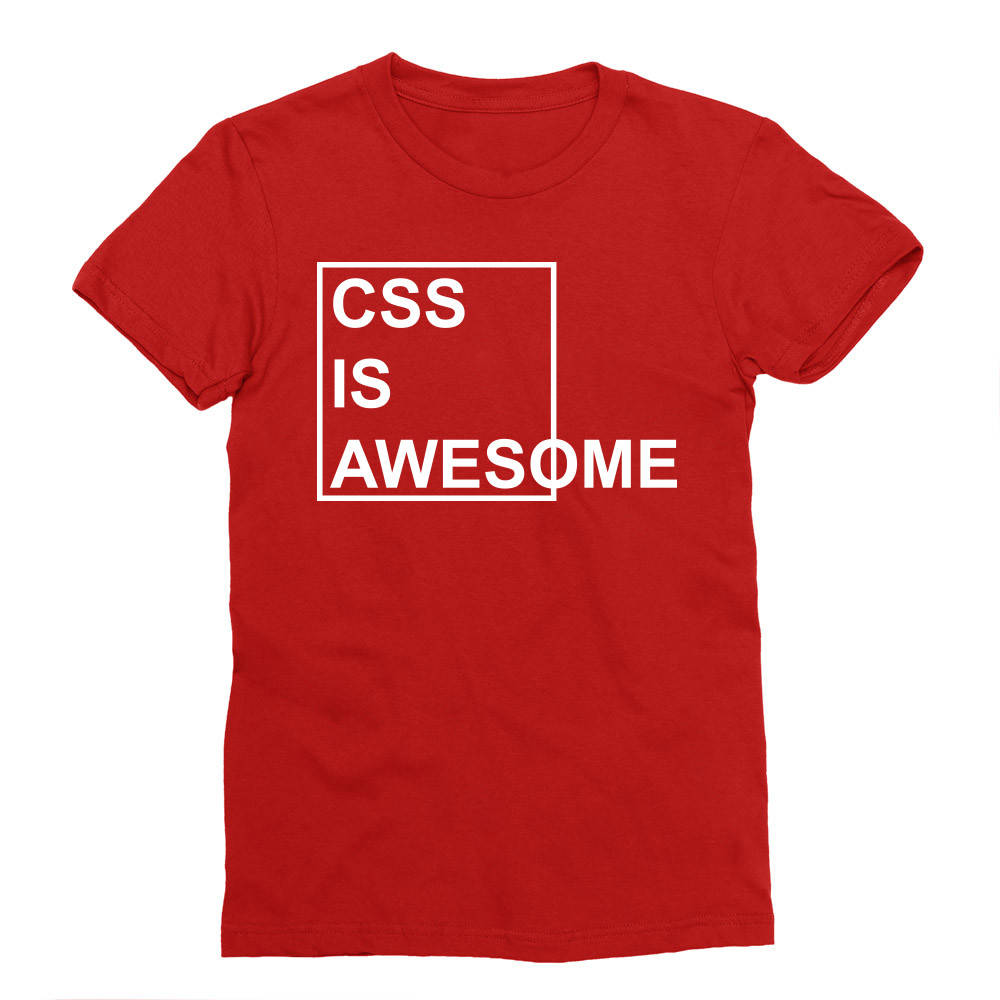 CSS is awesome Férfi Testhezálló Póló