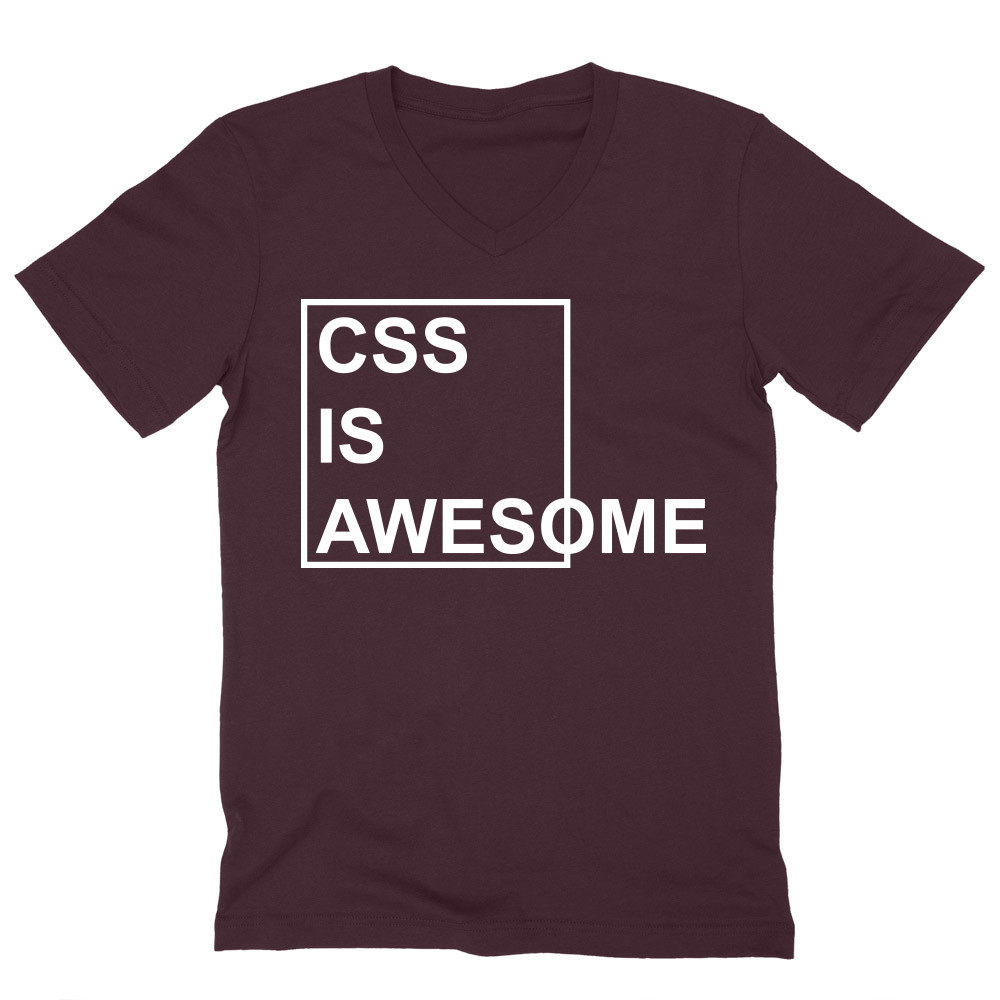 CSS is awesome Férfi V-nyakú Póló