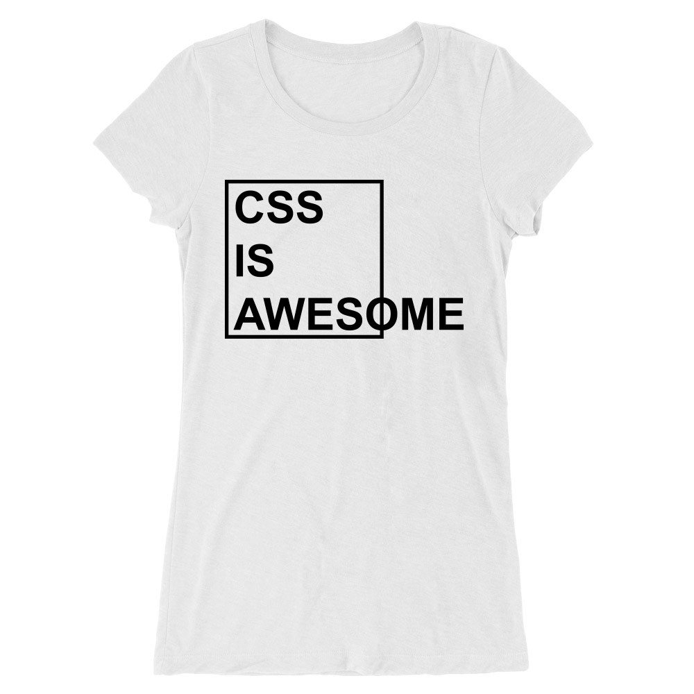 CSS is awesome Női Hosszított Póló