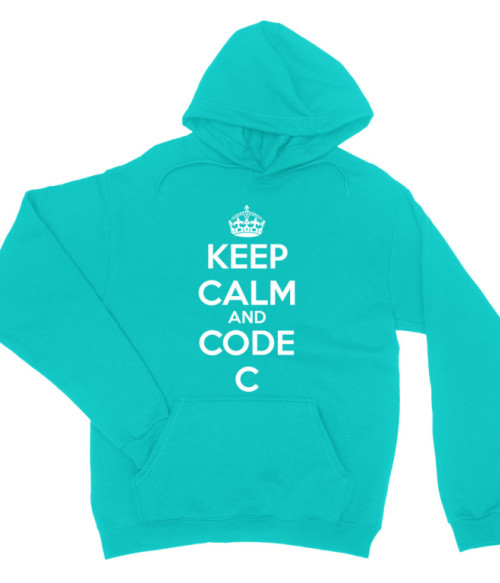 Keep calm and code C Programozó Pulóver - Programozó
