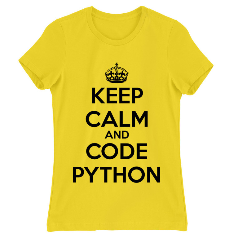 Keep calm and code Python