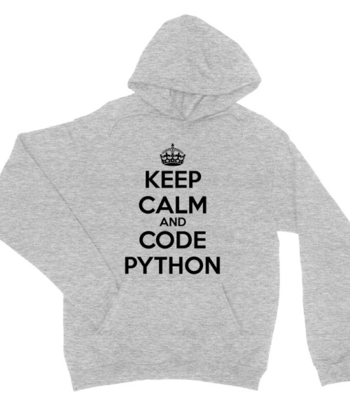 Keep calm and code Python Programozó Pulóver - Programozó