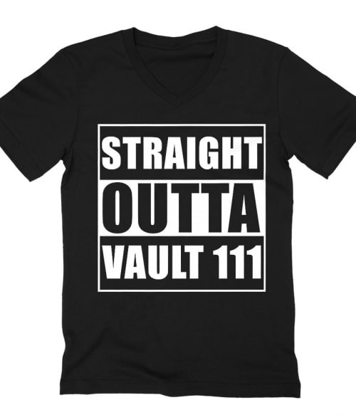 Straight outta vault 111 Póló - Ha Fallout rajongó ezeket a pólókat tuti imádni fogod!