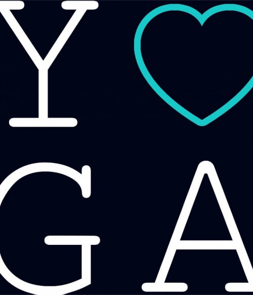 Yoga heart Edző Pólók, Pulóverek, Bögrék - Stílus