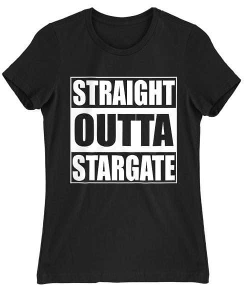 Straight outta stargate Póló - Ha Stargate rajongó ezeket a pólókat tuti imádni fogod!