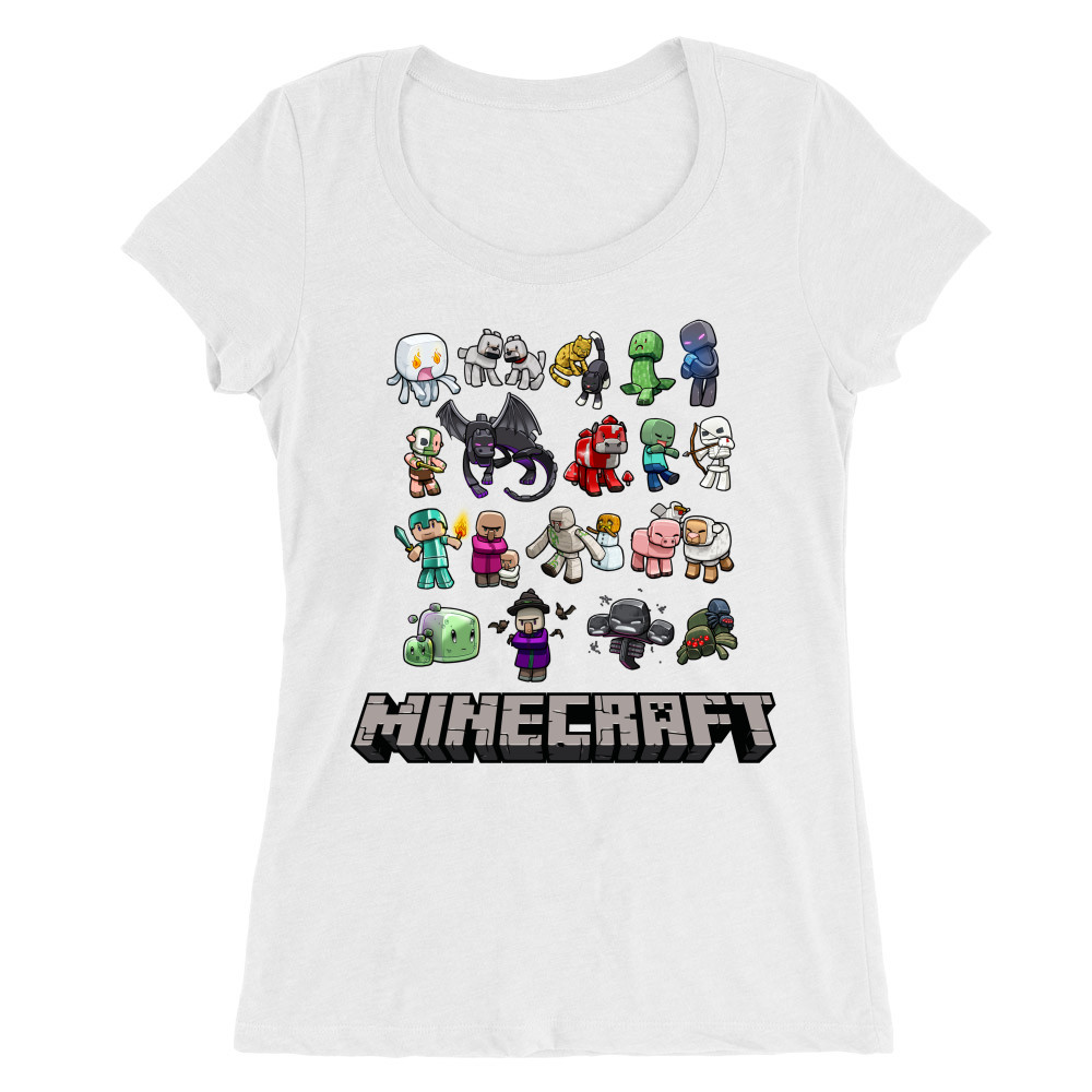 Minecraft characters Női O-nyakú Póló