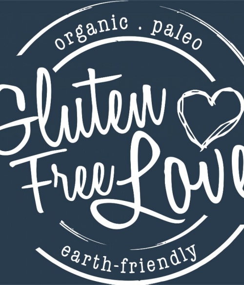 Gluten free love Vegetáriánus Pólók, Pulóverek, Bögrék - Vegetáriánus