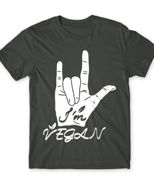 I'm vegan hand Póló - Ha Vegetarian rajongó ezeket a pólókat tuti imádni fogod!