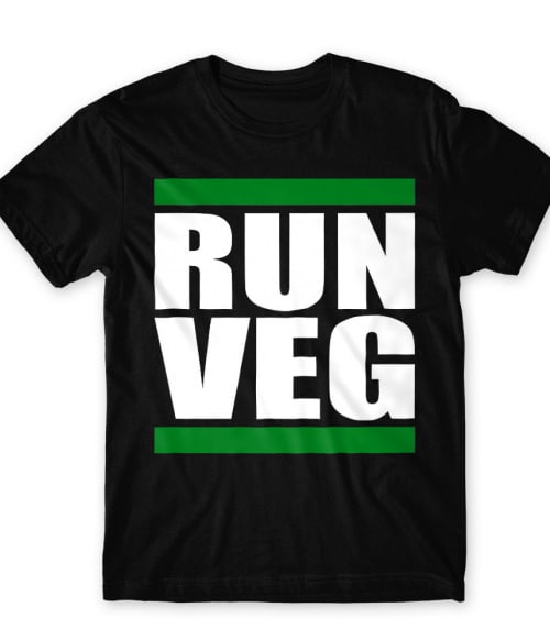 Run veg Vegetáriánus Férfi Póló - Vegetáriánus