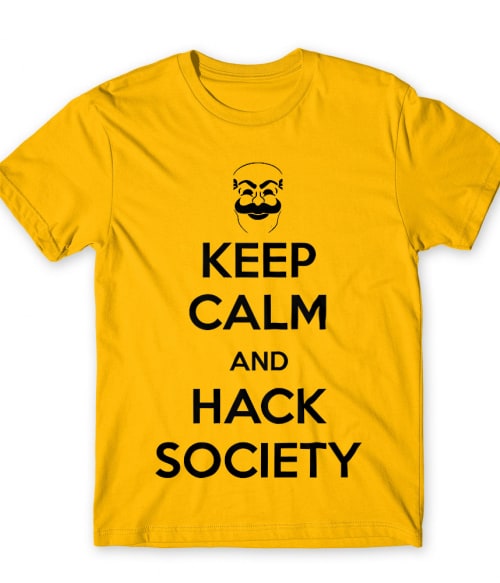 Keep calm and hack society Mr Robot Póló - Sorozatos