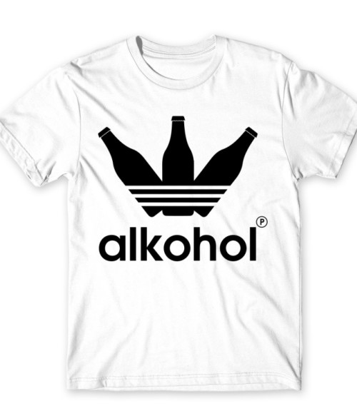 Alkohol Logo Alkalmakra Férfi Póló - Fesztivál