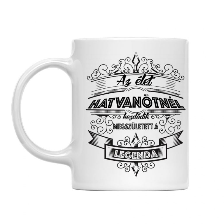 Az élet hatvanötnél kezdődik - Bögre