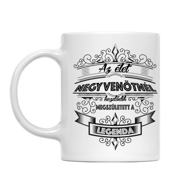 Az élet negyvenötnél kezdődik - Bögre