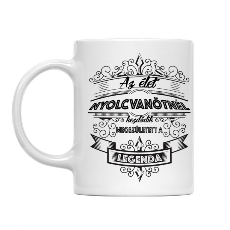 Az élet nyolcvanötnél kezdődik - Bögre