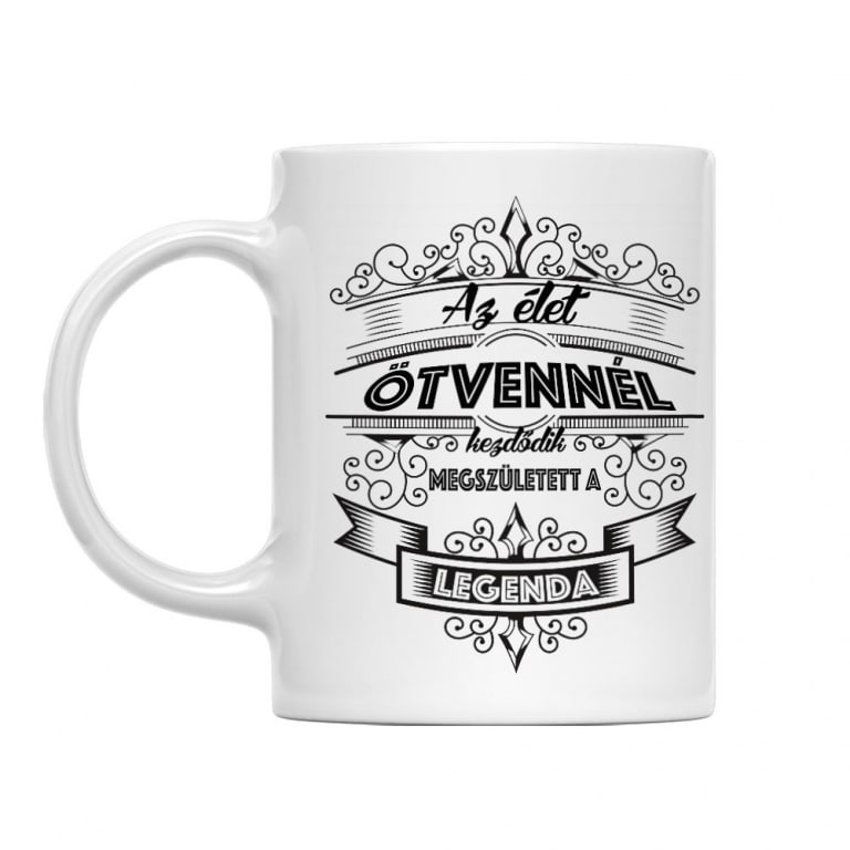 Az élet ötvennél kezdődik - Bögre