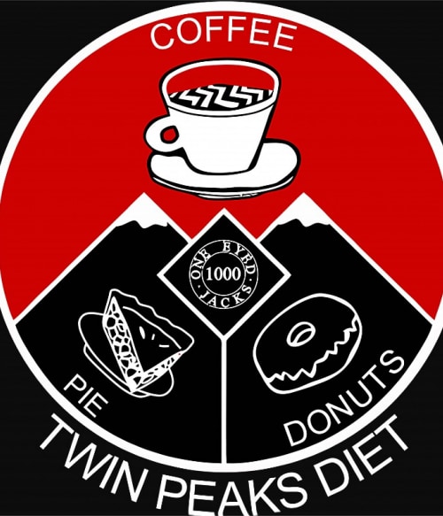 Twin Peaks diet Bűnügyi Pólók, Pulóverek, Bögrék - Twin Peaks
