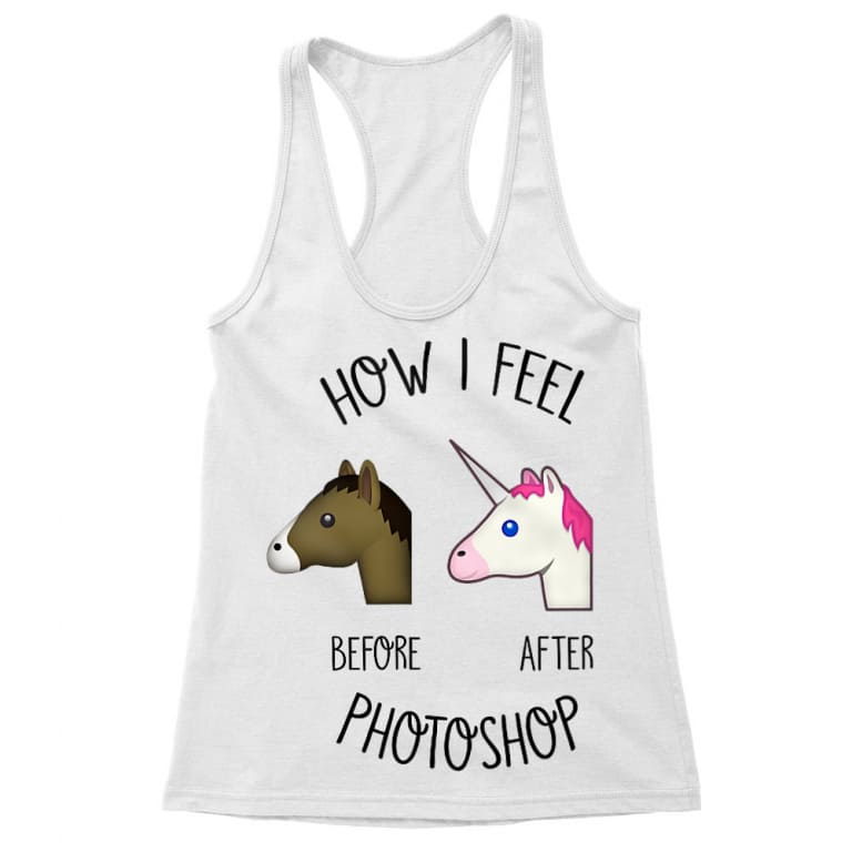 Before After Photoshop Unicorn