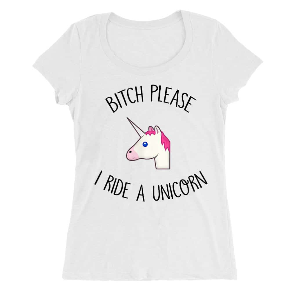 Beach please I ride a unicorn Női O-nyakú Póló
