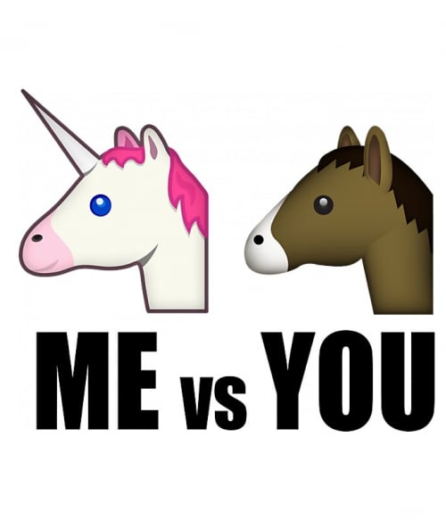 Me vs You unicorn Unikornis Pólók, Pulóverek, Bögrék - Unikornis