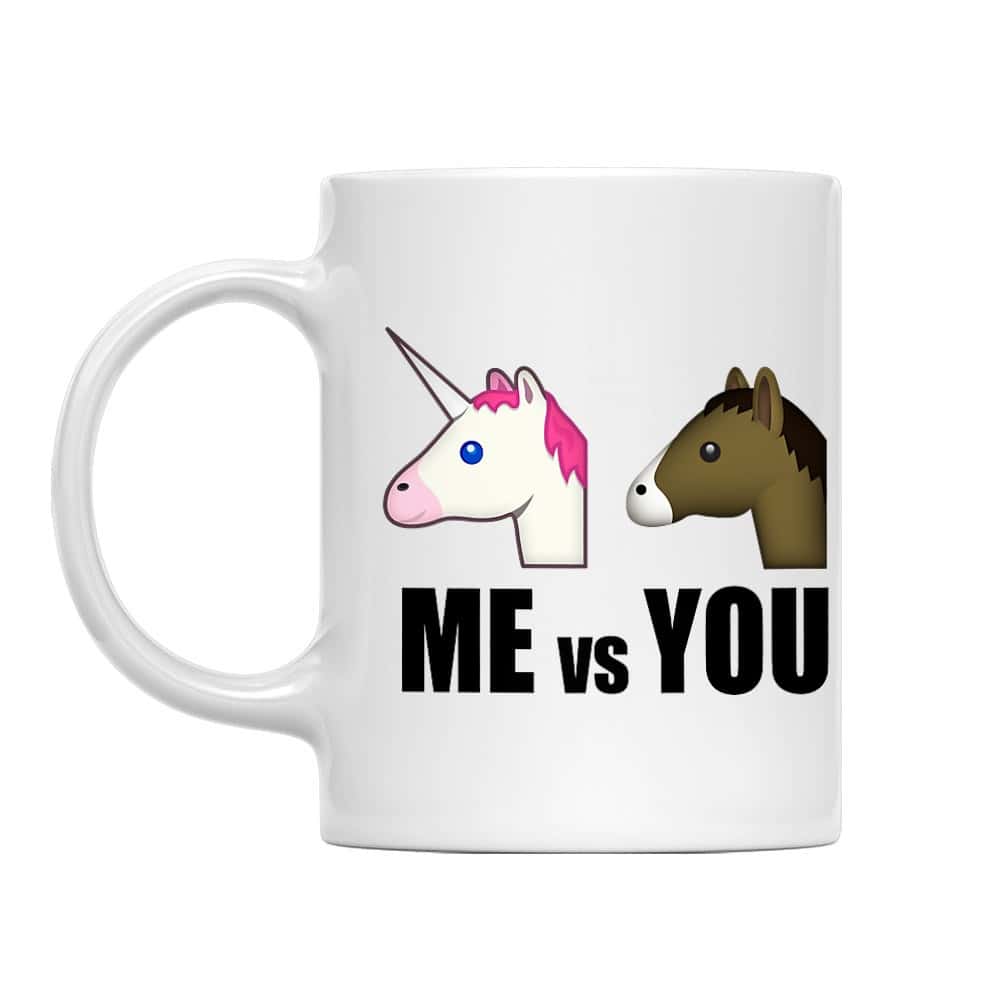 Me vs You unicorn Bögre