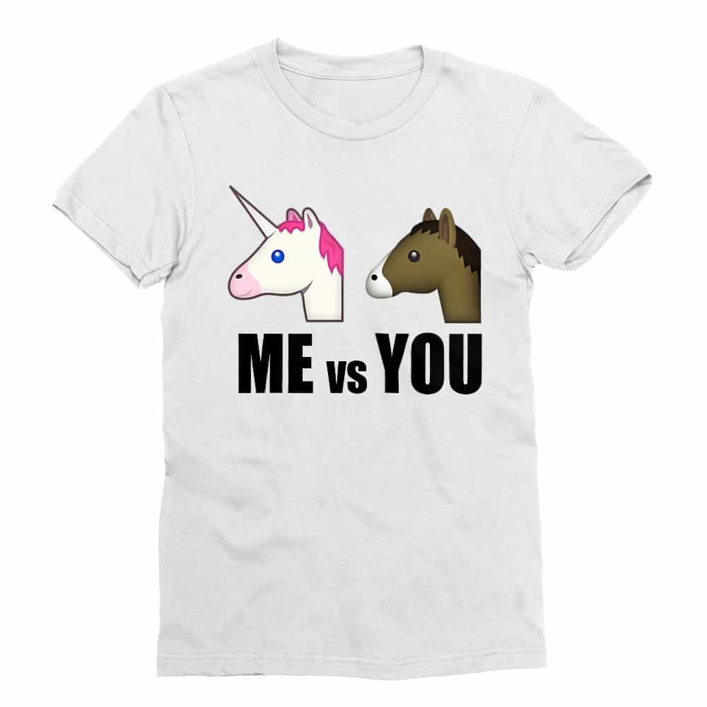 Me vs You unicorn Férfi Testhezálló Póló