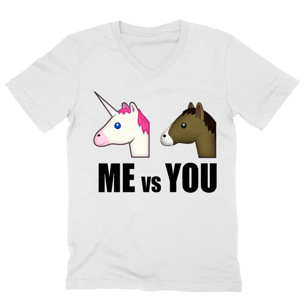 Me vs You unicorn Férfi V-nyakú Póló