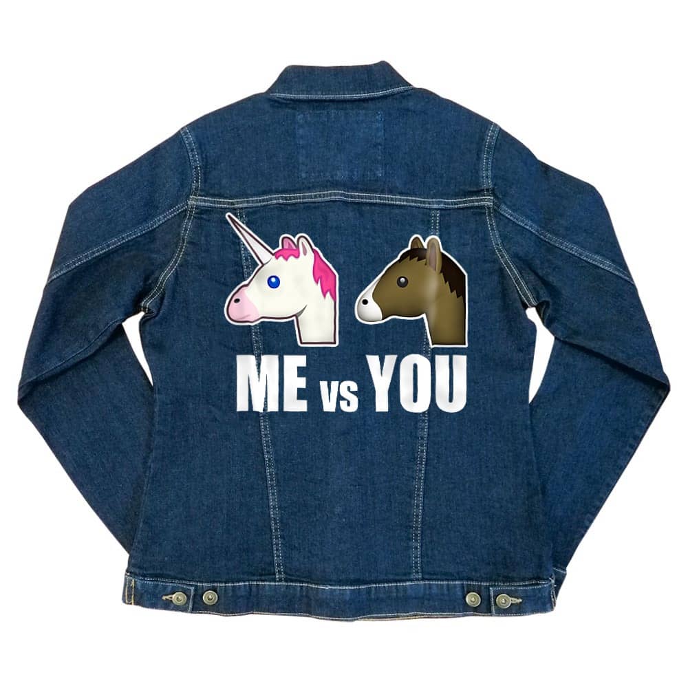 Me vs You unicorn Női Farmerkabát