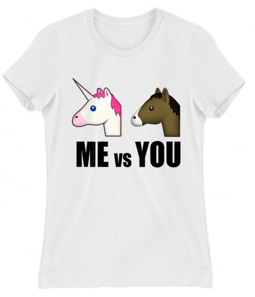Me vs You unicorn Unikornis Női Póló - Unikornis