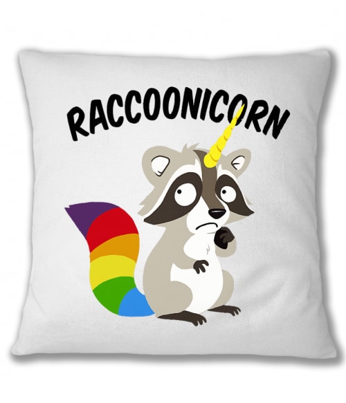Raccoonicorn Unikornis Párnahuzat - Unikornis