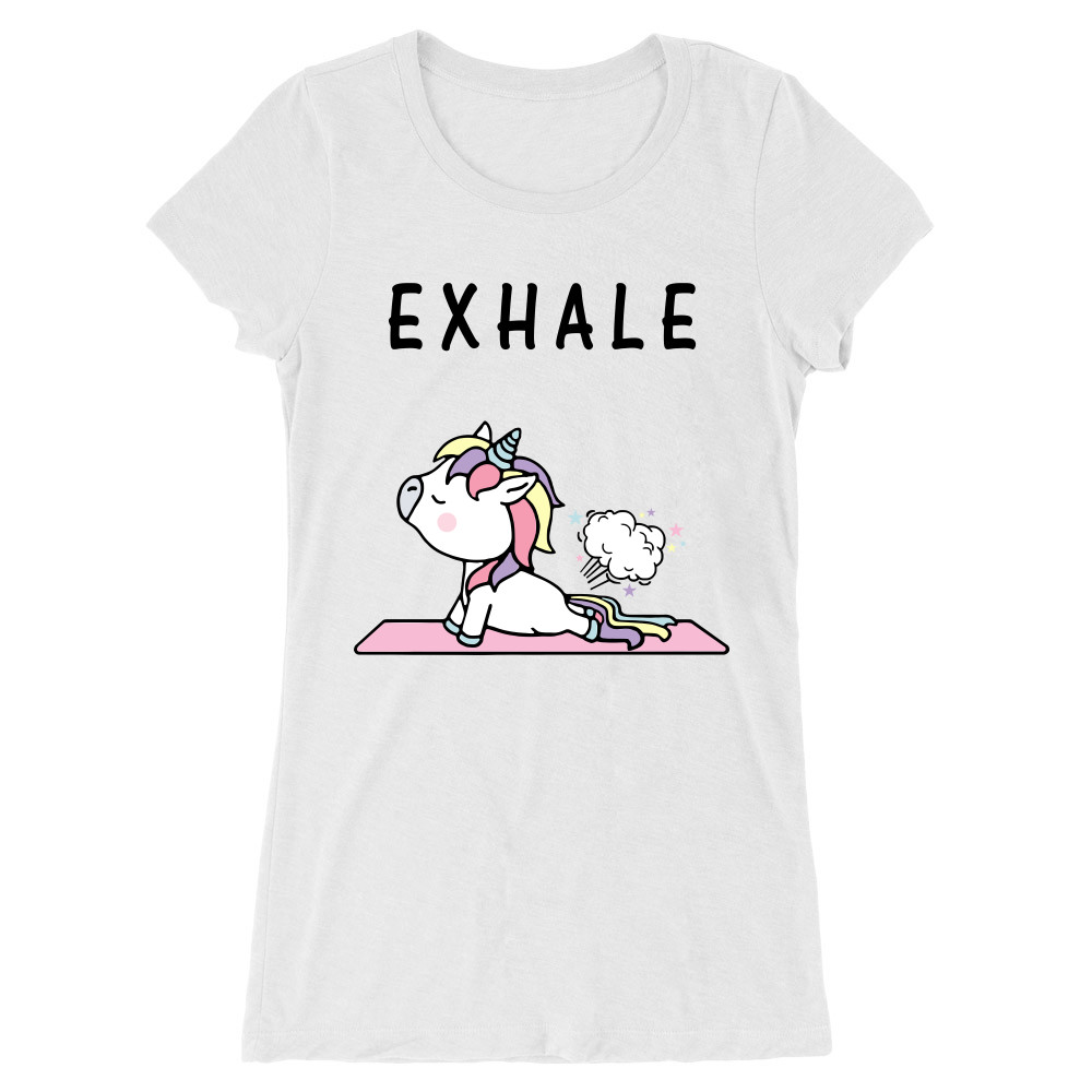Unicorn exhale Női Hosszított Póló