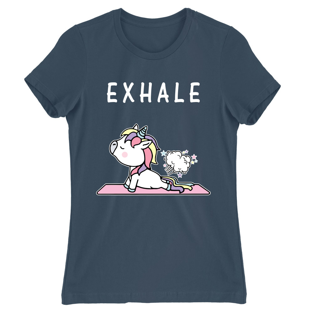 Unicorn exhale Női Póló
