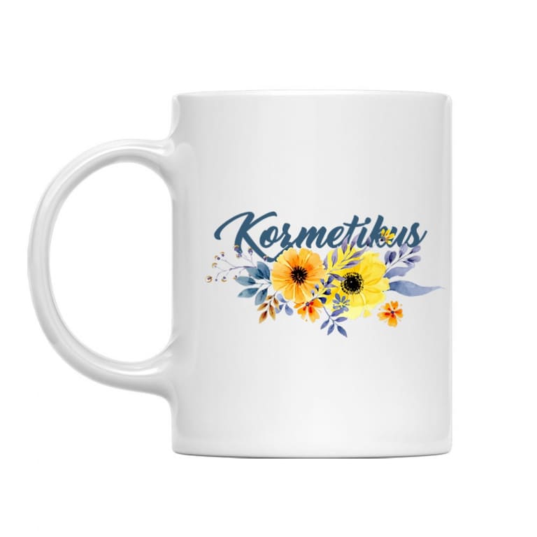 Kozmetikus virág - Bögre