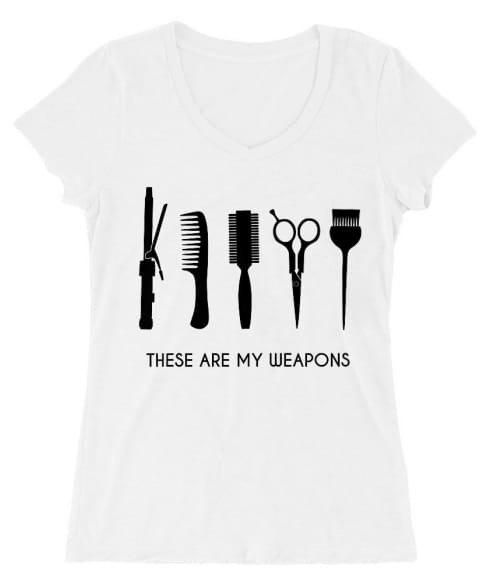 Hair weapons Póló - Ha Hairdresser rajongó ezeket a pólókat tuti imádni fogod!